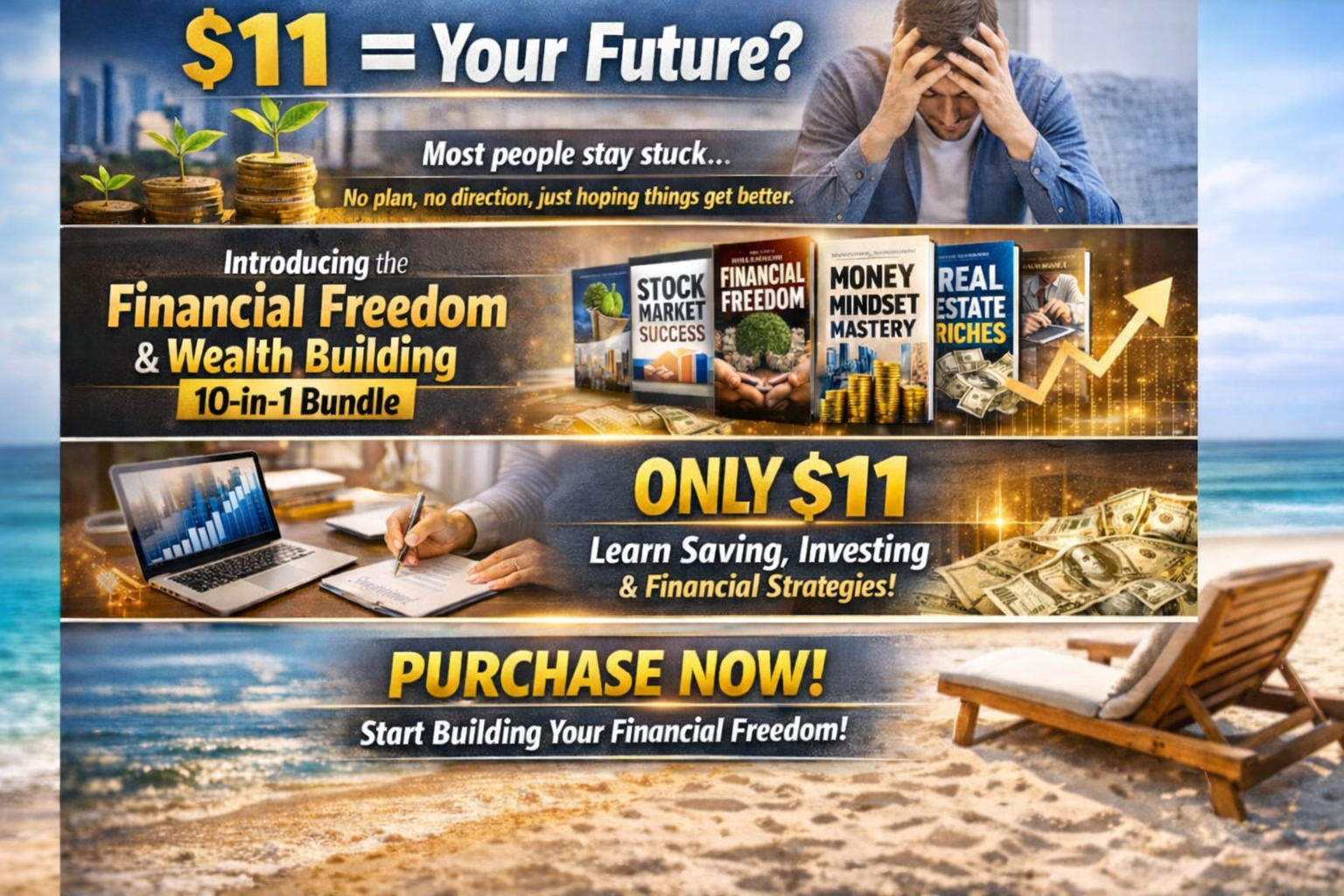New Offer 3 Financial Freedom & Wealth Building buy 10 eBook in one bundle 93% Off