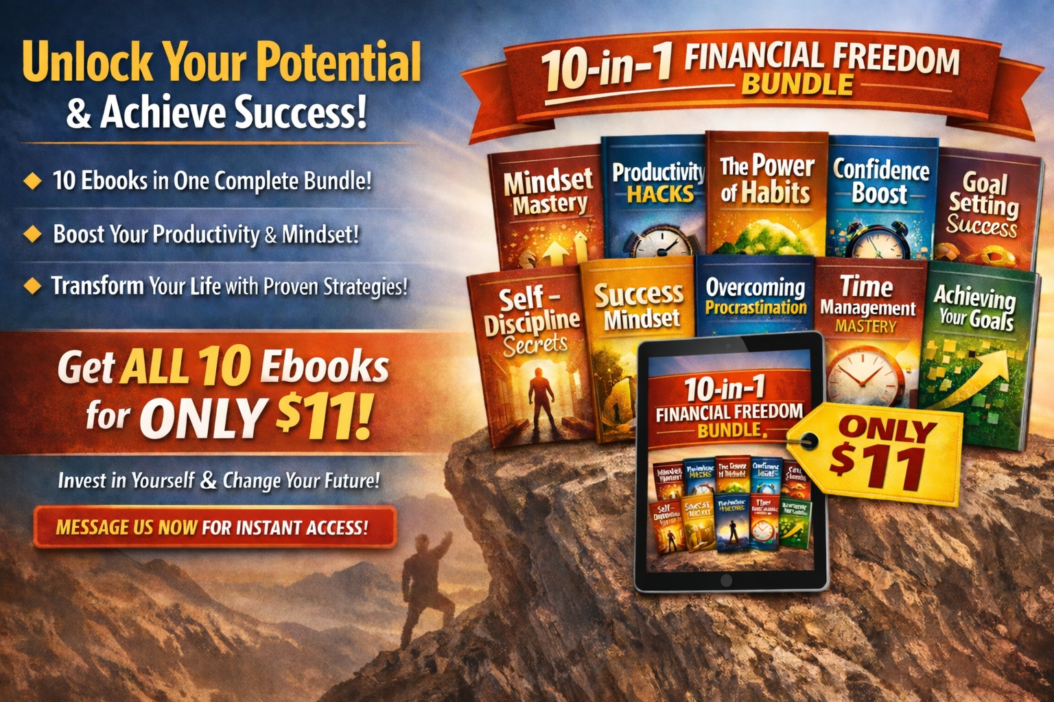 New Offer 2 Financial Freedom Bundle 10-ebook Offer 91% Off!