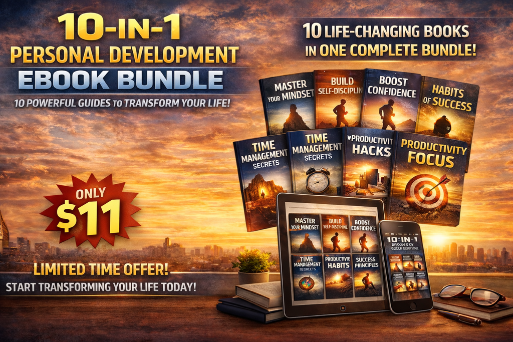 New Offer 10-in-1 E-book Bundle 1! 87% OFF DISCOUNT!
